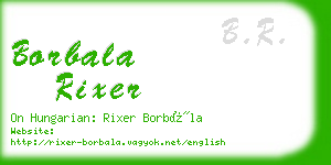 borbala rixer business card